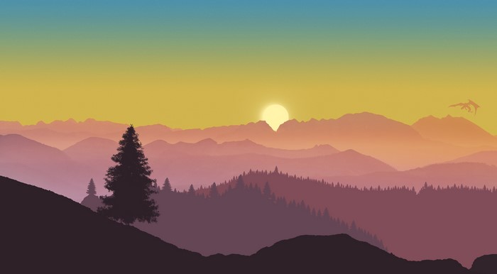 4K, nature, 2D Flat, mountain top, Kabachek