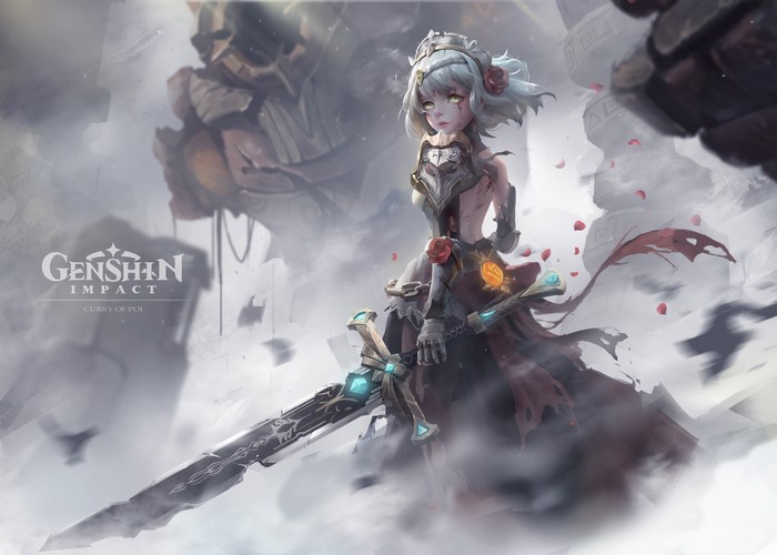 Noelle from Genshin Impact in 4K