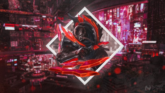 cyberpunk, picture-in-picture, League of Legends, Pyke (league of Legends), cyber city