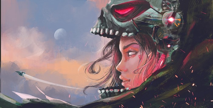 4K, digital art, women, futuristic, Xavier Cuenca, science fiction