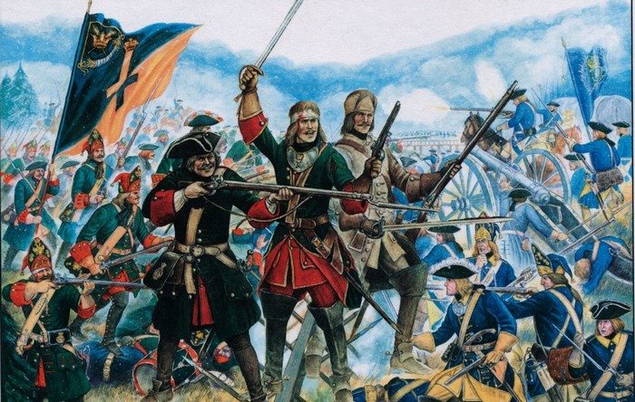 Battle of Pultowa, soldier, military, Russian Army, gun, history