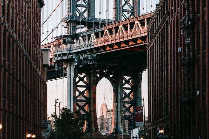 New York City, architecture, city, bridge, USA, Manhattan Bridge