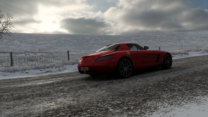 Forza Horizon 4, video games, Mercedes SLS AMG, Mercedes-Benz