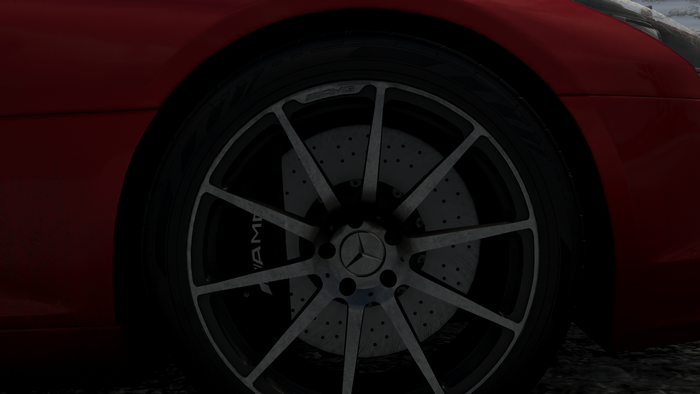 video games, Forza Horizon 4, Mercedes SLS AMG, Mercedes-Benz