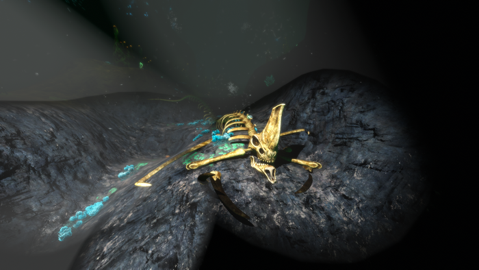 creature, subnautica, video games, bones, underwater