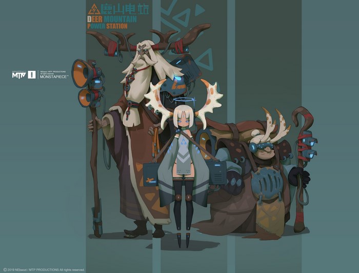 4K, anime girls, game characters, NEbaozi