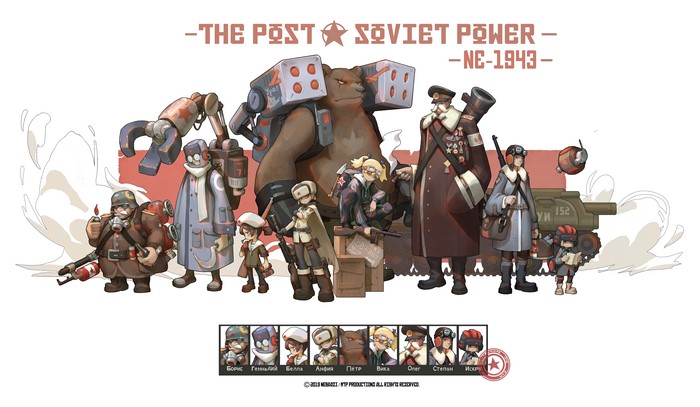 4K, NEbaozi, anime, Group of anime, game characters