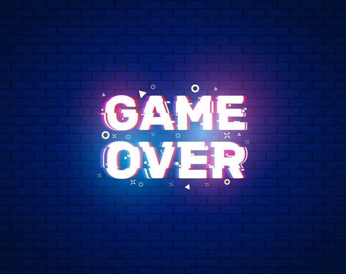 Game Over Neon Sign