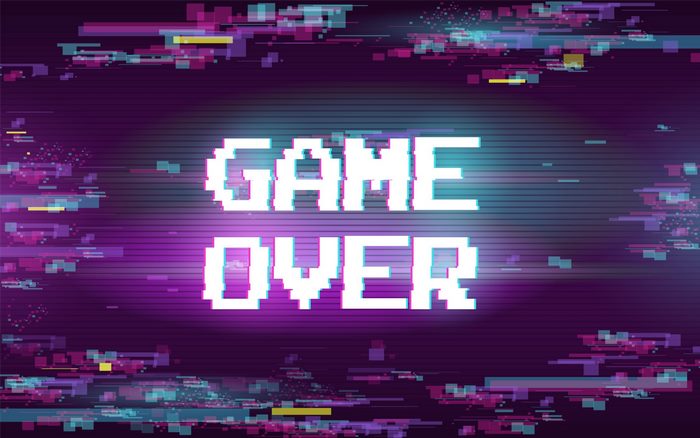 Game Over Glitch Effect Design