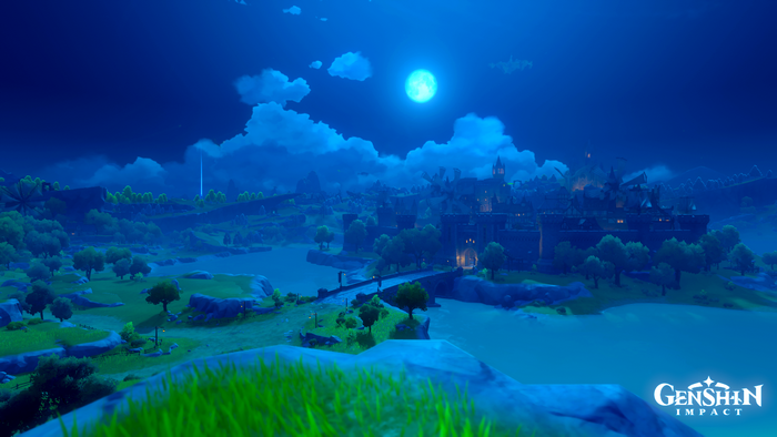 video game art, landscape, Genshin, Genshin Impact