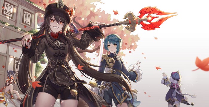 Genshin Impact Characters Xiangling and Hu Tao