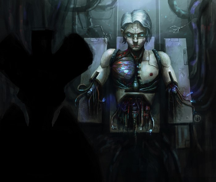 robot, science fiction, fantasy art, artwork