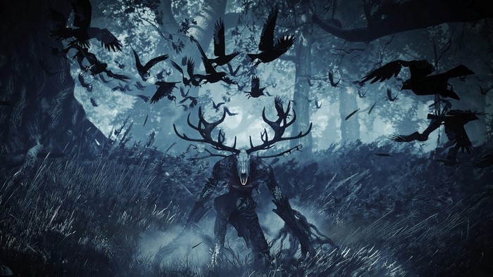 The Witcher 3: Wild Hunt, demon, digital art, Fear Effect, crow, video games, The Witcher