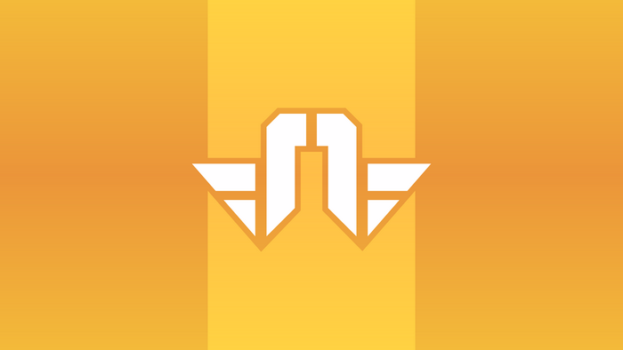 4K, Starbound, minimalism, orange background, simple background