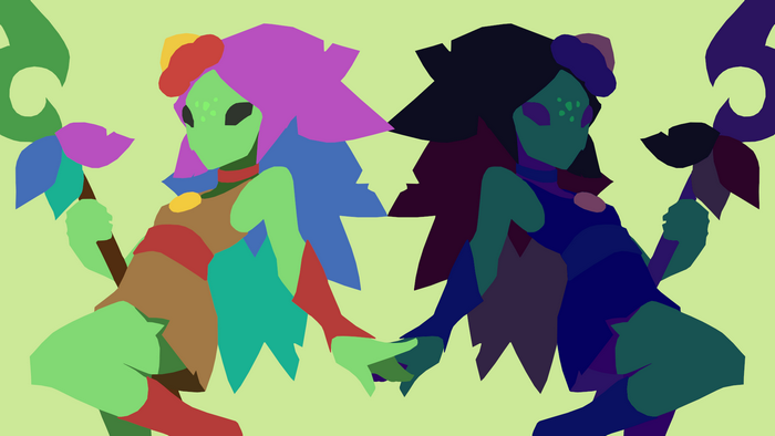 Starbound, fantasy girl, fantasy art, minimalism, simple background, artwork, PC gaming