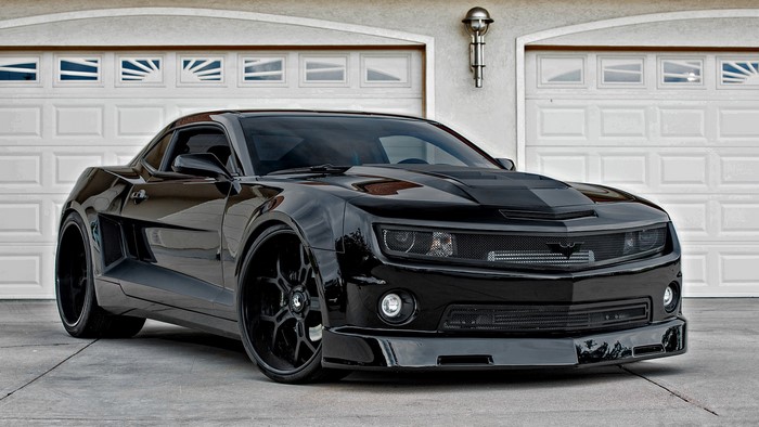 car, vehicle, black cars, Chevrolet Camaro