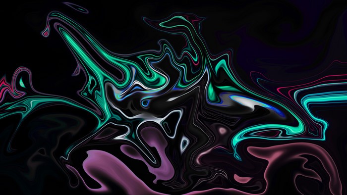 4K, artwork, ArtStation, liquid, abstract, XEBELION, colorful, fluid, shapes