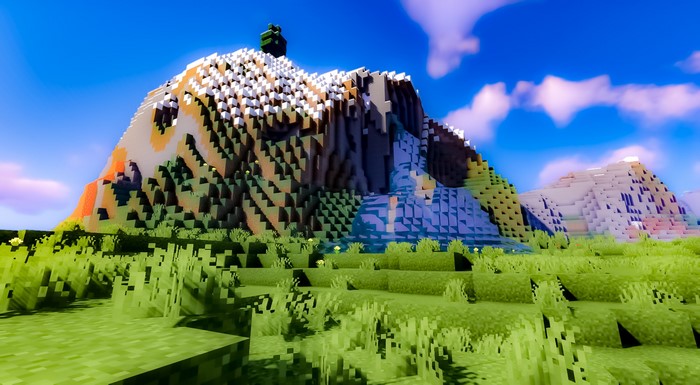 video game art, Minecraft, PC gaming, screen shot, video games, landscape