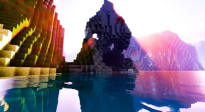 video games, screen shot, video game art, Minecraft, PC gaming, landscape