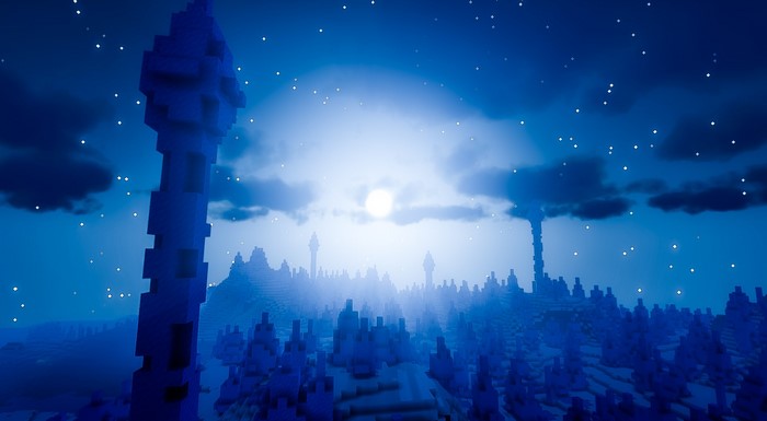 video game art, screen shot, Minecraft, video games, PC gaming, landscape