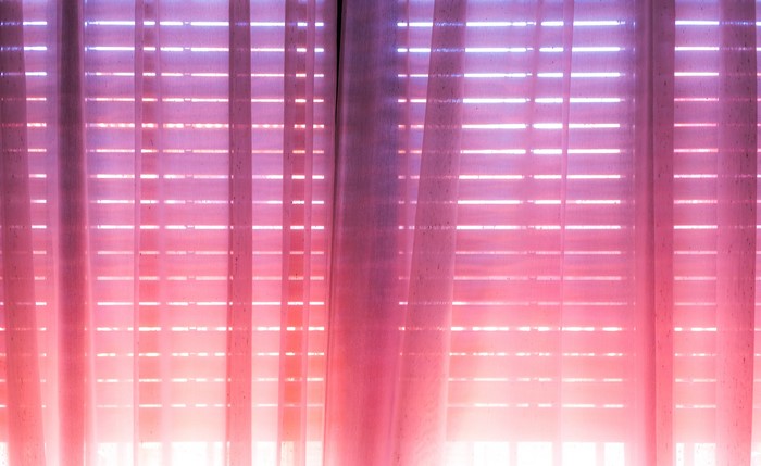 4K, purple background, room, curtains, pink background, pink