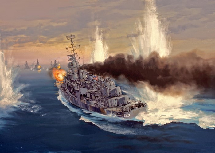 Destroyer, USN DD 557, USS Johnston, Battle of Leyte Gulf, Battle off of Samar