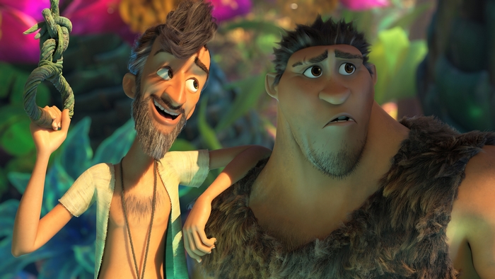 Phil Betterman and Grug in The Croods: A New Age