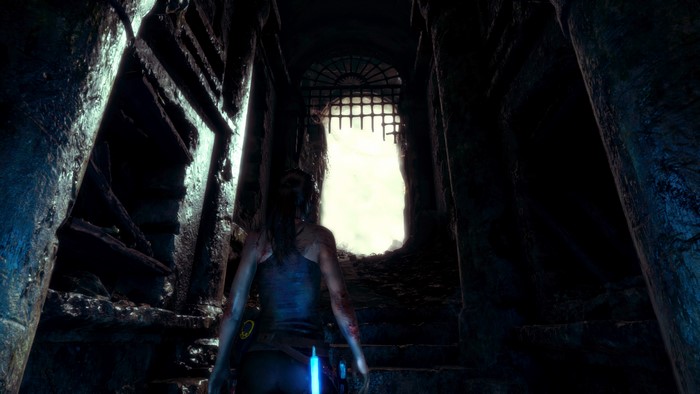 video games, tank top, Rise of the Tomb Raider, women, wounds, Tomb Raider, glowing, Lara Croft