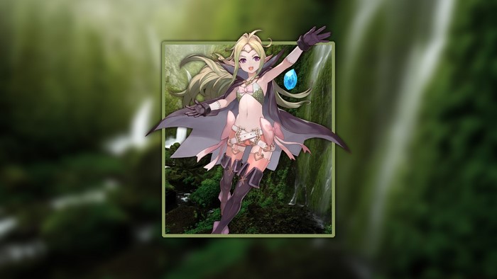 green hair, renders in shapes, anime, picture-in-picture, anime girls, elf ears