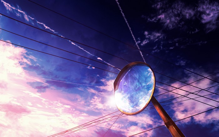 sky, HuashiJW, anime