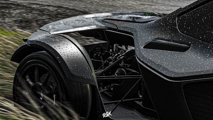 BAC Mono, black cars, car, Forza Horizon 4, vehicle, Forza Games, video games, Turn 10 Studios