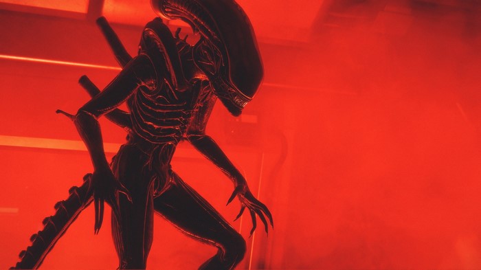 horror, creature, aliens, science fiction, red, Alien (movie), Xenomorph