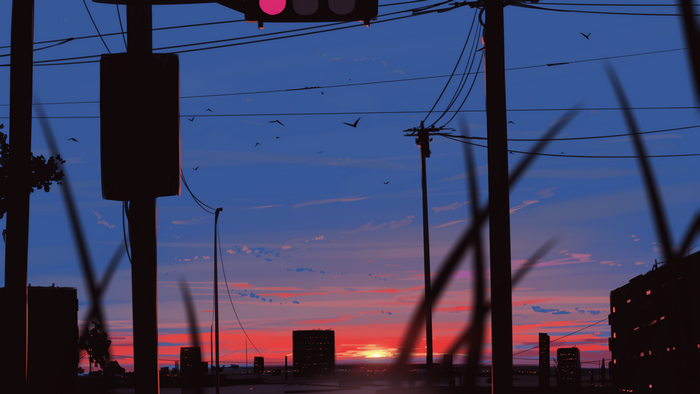 Arttssam, sky, cityscape, sunset