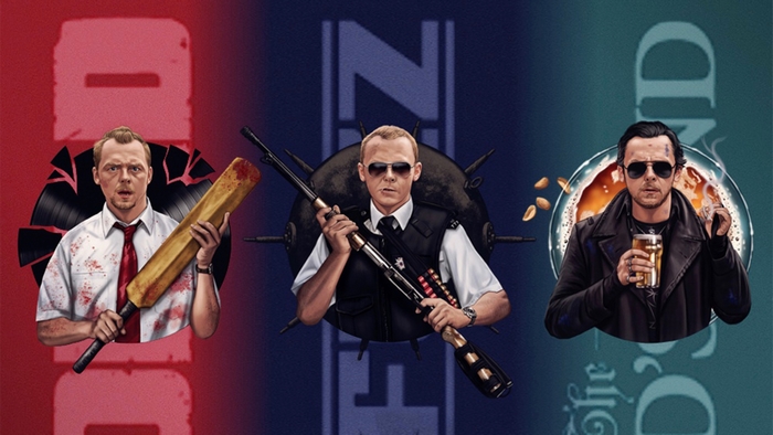Simon Pegg in the Three Flavours Cornetto Trilogy