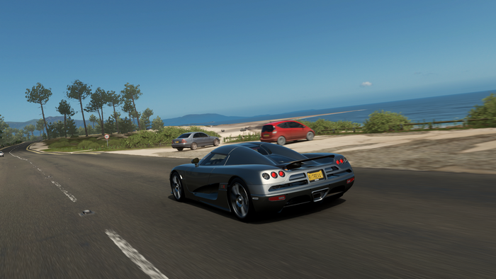 vehicle, screen shot, black cars, video games, car, Koenigsegg CCX, Forza Horizon 4