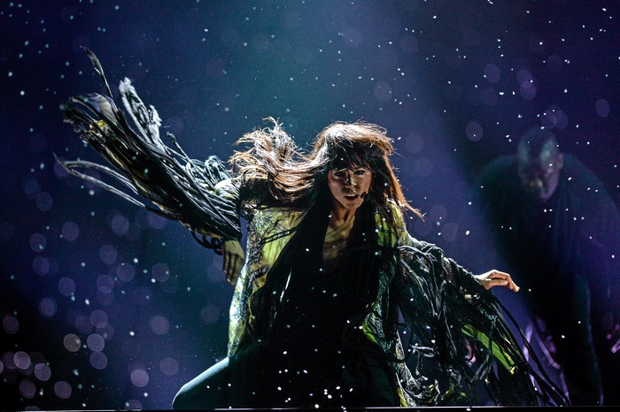 Loreen performing Euphoria at Eurovision