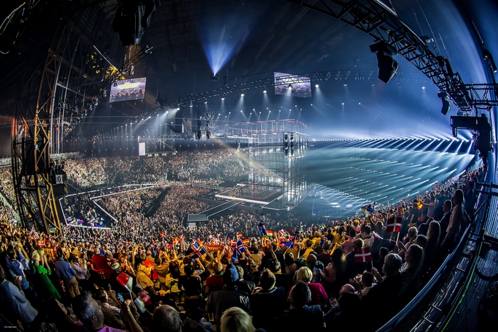 Eurovision Song Contest stage with audience