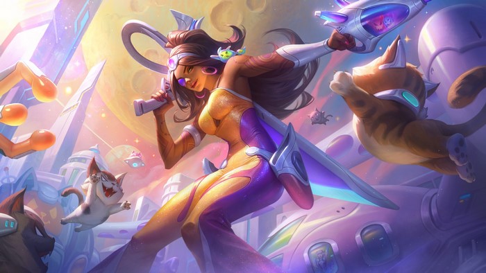 women, League of Legends, XiaoGuang Sun, video game girls, PC gaming, video game art, Samira (League of Legends)