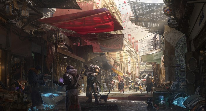 Destiny (video game), video games, artwork, ArtStation, PC gaming, video game art, Blake Rottinger