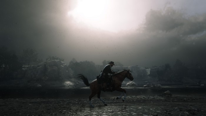 Rockstar Games, Red Dead Redemption 2, Arthur Morgan, horse, Red Dead Redemption