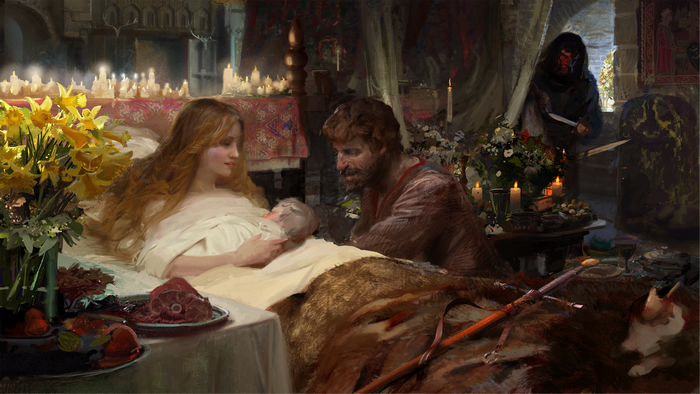 4K, video games, Craig Mullins, video game art, artwork, Paradox Interactive, Crusader Kings III, game art
