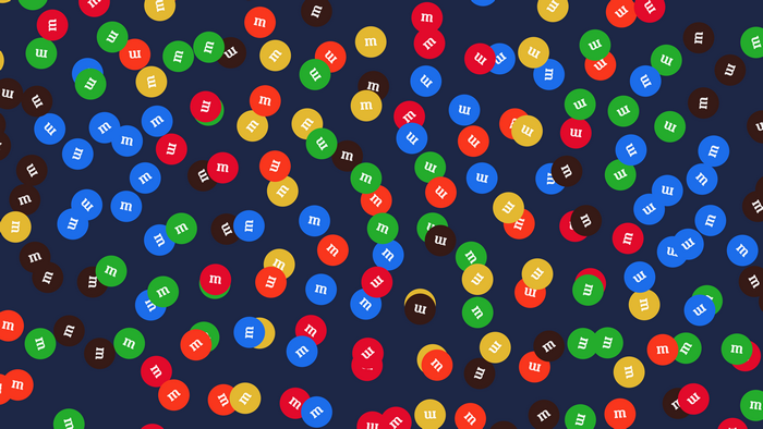 Minimalist M&Ms pattern