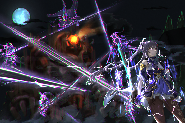 Keqing (Genshin Impact), Genshin Impact, anime girls