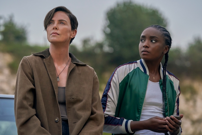 Charlize Theron and Kiki Layne in The Old Guard