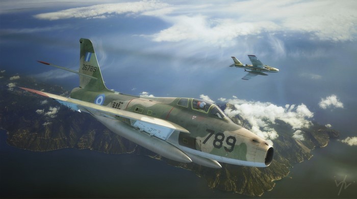 vehicle, jet fighter, aircraft, warplanes, numbers, military vehicle, military aircraft, Greek