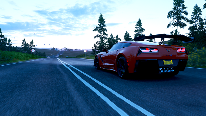 car, video games, Corvette zr1, red cars, vehicle, Forza Horizon 4