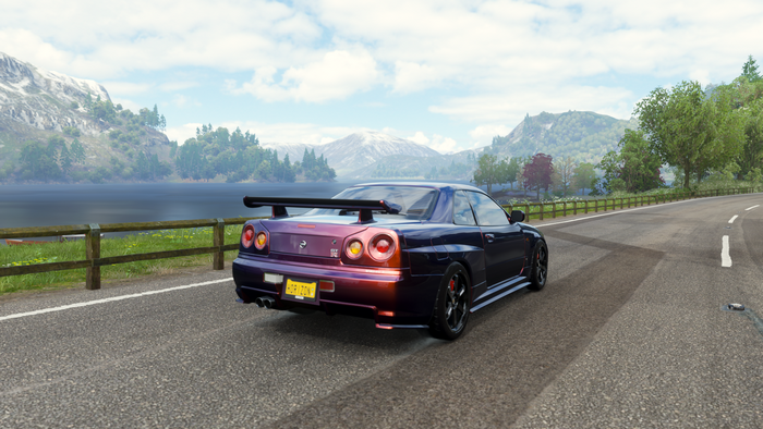 screen shot, Forza Horizon 4, vehicle, 2002 Nissan Skyline GT-R V-SPEC II, Nissan, car, video games