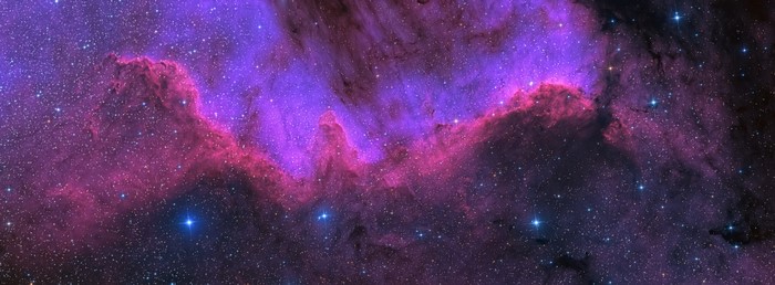 4K, stars, galaxy, nebula, Milky Way, space, universe, sky, purple sky