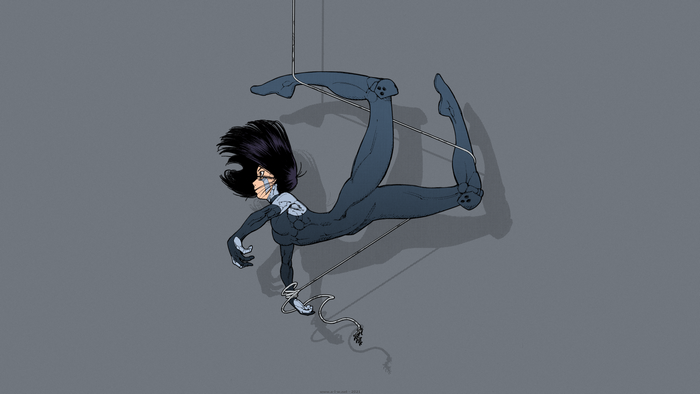 black hair, Gally, brown eyes, Alita, anime, manga, anime girls, Alita: Battle Angel, short hair, Battle Angel Alita, women, cyborg, GUNNM, dark hair