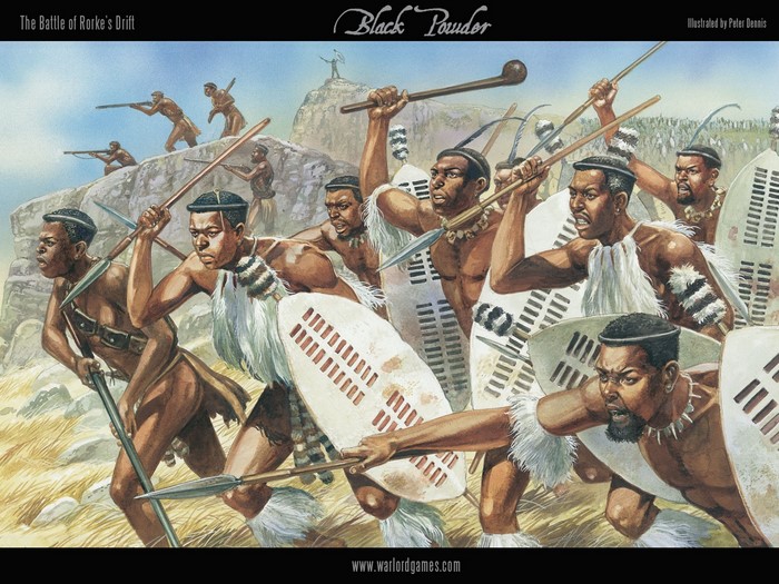 warrior, Zulu, men, artwork